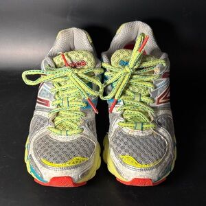 New Balance Kids' Gray and Yellow Sneakers